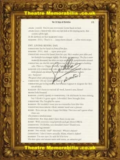Director Of Inside Number 9 Guillem Morales Script Book Page Signed – 3