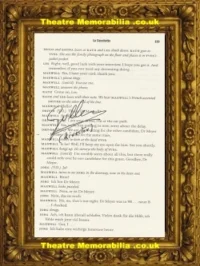 Director Of Inside Number 9 Guillem Morales Script Book Page Signed – 4