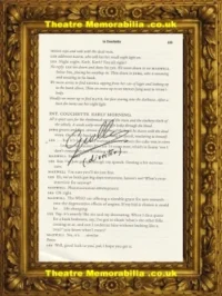 Director Of Inside Number 9 Guillem Morales Script Book Page Signed – 5