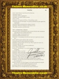 Director Of Inside Number 9 Guillem Morales Script Book Page Signed – 6
