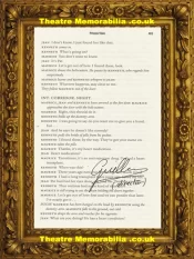 Director Of Inside Number 9 Guillem Morales Script Book Page Signed – 6