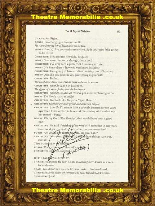 Inside Number 9 The 12 Days Of Christine script page signed by Guillem Morales - image 2