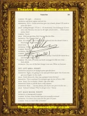 Director Of Inside Number 9 Guillem Morales Script Book Page Signed – 9