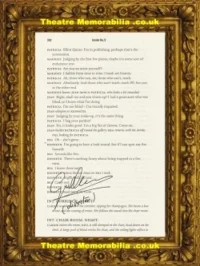Director Of Inside Number 9 Guillem Morales Script Book Page Signed – 11