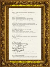 Director Of Inside Number 9 Guillem Morales Script Book Page Signed – 11