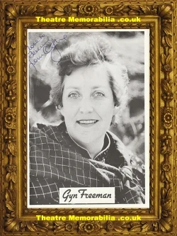 Glyn Freeman signed promo picture sheet, singer autograph