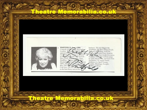 June Whitfield signed cutting picture - image 2