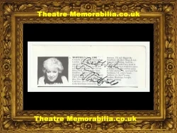 June Whitfield signed cutting picture