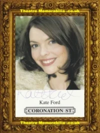 Kate Ford Autograph Signed Picture Coronation Street