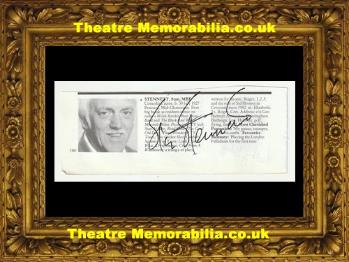 Kathy Staff signed cutting picture, also signed by Stan Stennet - image 3
