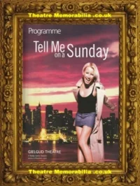 London Gielgud Theatre – Tell Me On A Sunday 2003 – Signed Denise Van Outen