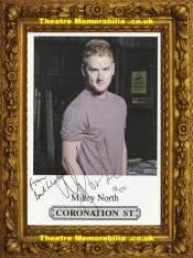 Mikey North Autograph Signed Picture Coronation Street