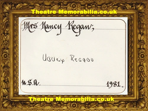 Nancy Reagan signed autograph card - image 2