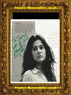 Phoebe Fox signed magazine cutting
