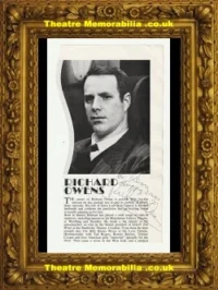 Richard Owens Autograph Signed Picture – The Avengers