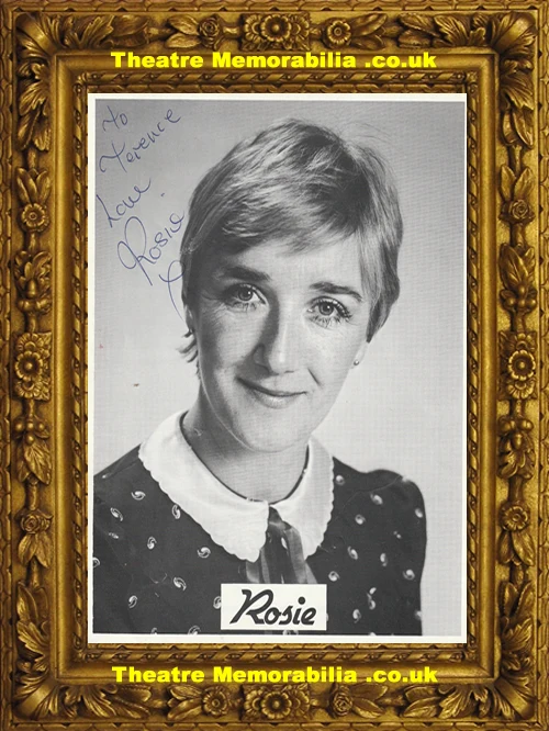 Rosie signed promo picture sheet, singer autograph - image 2