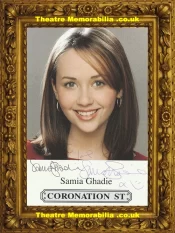 Samia Ghadie Autograph Signed Picture Coronation Street