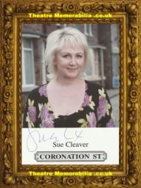 Sue Clever Autograph Signed Picture Coronation Street