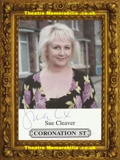 Sue Clever Autograph Signed Picture Coronation Street