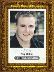 Alan Halsall Autograph Signed Picture Coronation Street