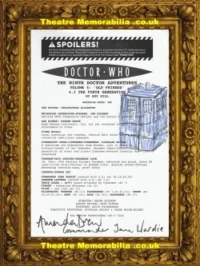 Amanda Drew Autograph Signed Script Page Doctor Who Art Work