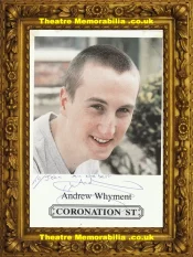 Andrew Whymet Autograph Signed Picture Coronation Street
