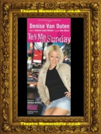 Denese Van Outen Autograph Multi Signed Flyer – Tell Me On A Saturday