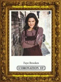 Faye Brookes Autograph Signed Picture Coronation Street
