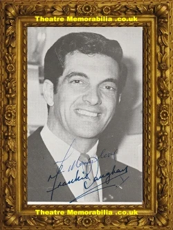 Frankie Vaughan signed picture card, singer actor