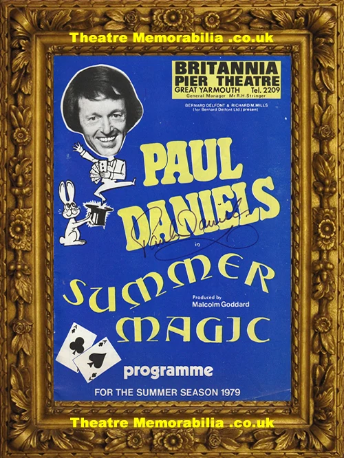 Paul Daniels Summer Magic signed theatre programme, Britania Pier Great Yarmouth 1979 - image 2