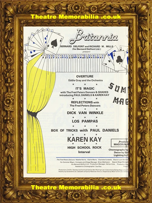 Paul Daniels Summer Magic signed theatre programme, Britania Pier Great Yarmouth 1979 - image 3