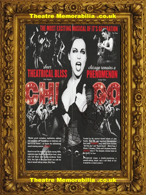 Chicago musical signed flyer, Alexandra Theatre Birmingham 2006 - image 3