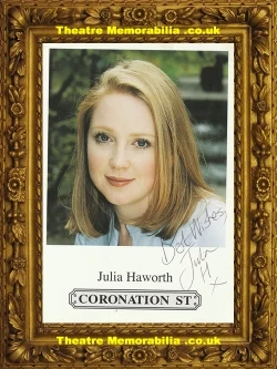 Julia Haworth signed Coronation Street picture cast card