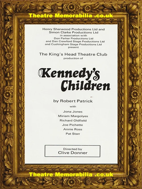 Kennedy's Children theatre programme, Kings Head Theatre Club 1975 - image 3