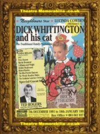 Lucinda Cowden Autograph Multi Signed Flyer – Dick Whittington Panto