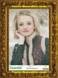 Nicola Wheeler Autograph Signed Picture Emmerdale