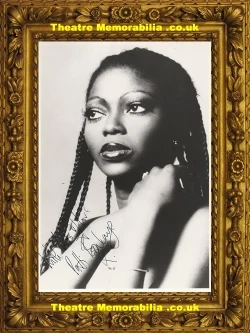 Patti Boulaye signed photo, British singer