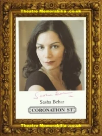 Sasha Behar Autograph Signed Picture Coronation Street