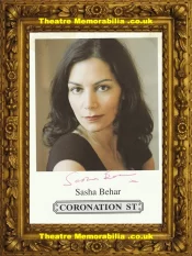 Sasha Behar Autograph Signed Picture Coronation Street