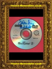 Stephen Fry Autograph Signed DVD Disc – Black Adder