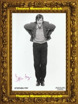 Stephen Fry signed photo, large glossy 8 x 10