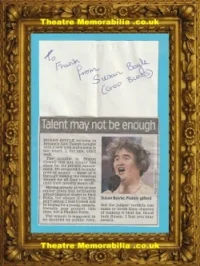 Susan Boyle Autograph Signed Picture – Singer – Britains Got Talent Winner