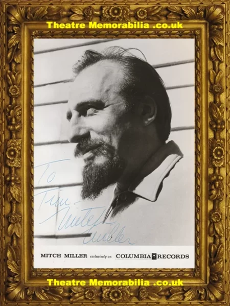  Mitch Miller Autograph Signed Picture Yellow Rose Of Texas Theatre Memorabilia - Theatre Programmes