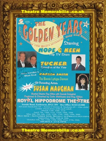  Hope & Keen Autograph Signed Flyer The Golden Years 1999 - Theatre Memorabilia - Theatre Programmes Theatre Memorabilia - Theatre Programmes