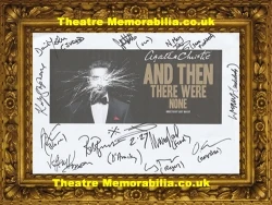 And Then There Were None play cast signed autograph sheet