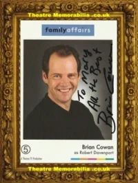 Brian Cowan Autograph Signed Picture Rupert Davenport Family Affairs