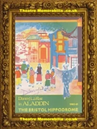 Bristol Hippodrome Theatre – Aladdin 1980 – Signed Danny La Rue