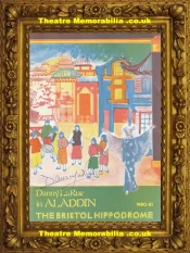 Bristol Hippodrome Theatre – Aladdin 1980 – Signed Danny La Rue