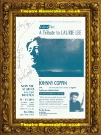 Bristol New Vic Studio Theatre – Tribute Laurie Lee – Signed Flyer Leaflet