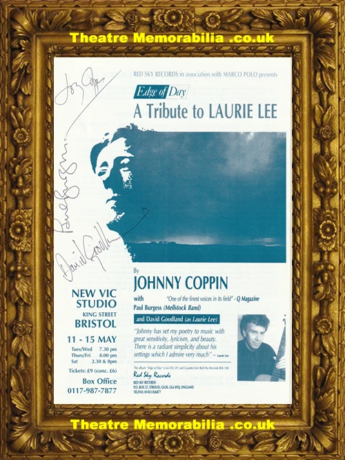 A Tribute to Laurie Lee signed theatre flyer, New Vic Studio Theatre Bristol - image 2